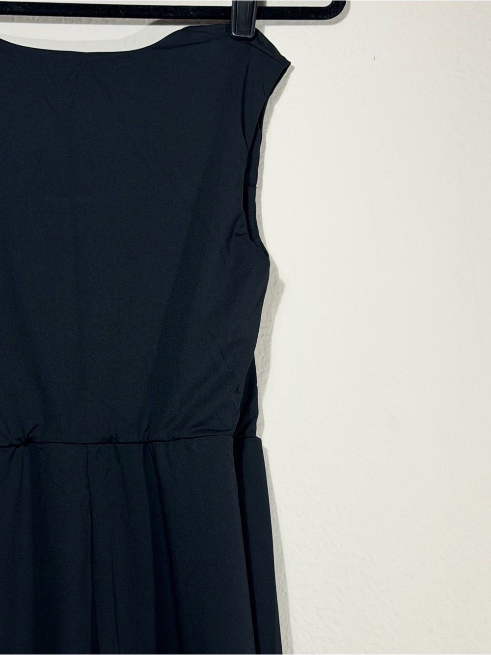 HALARA Black Square-Neck Wide-Leg Jumpsuit with Tank Straps - Picture 7 of 8